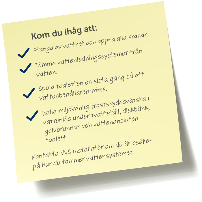 Post-it lapp med kom ihåg lista